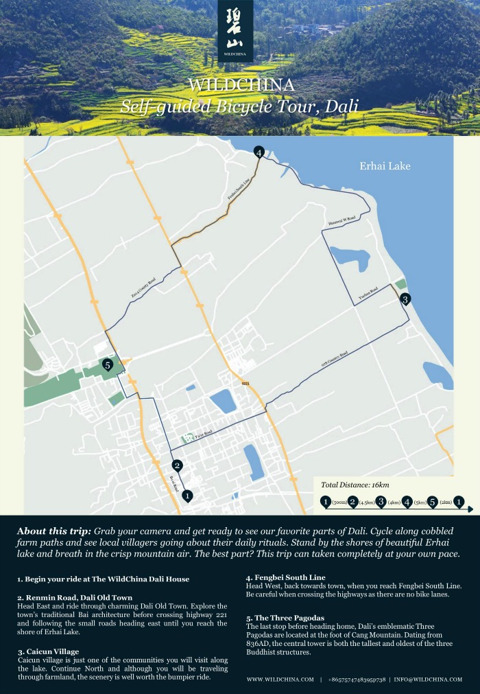 Self-Guided Biking Tour of Dali [Downloadable Map]